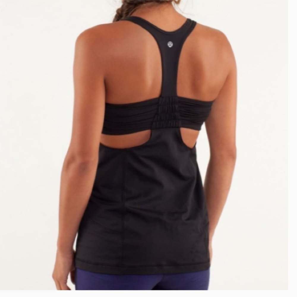 Lululemon Turbo Yoga Black Tank 6